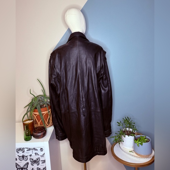 Wilsons Leather XL Tall Black Jacket Thinsulate Insulated 100% Long Car Coat - Picture 5 of 15
